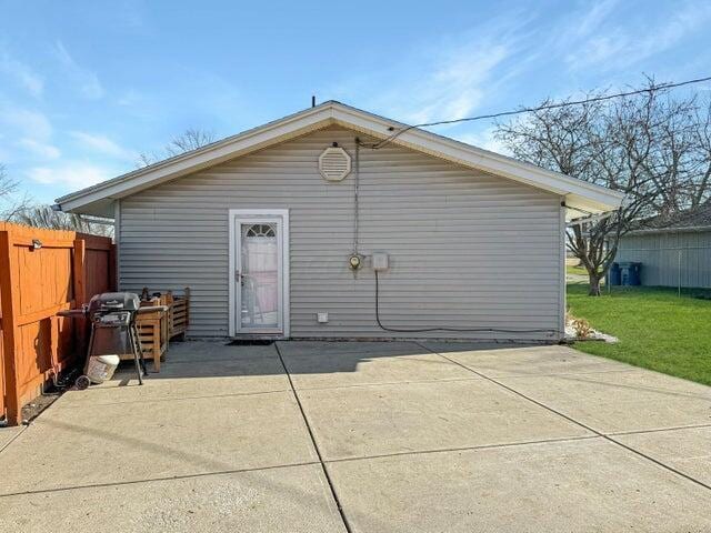 view of back of property