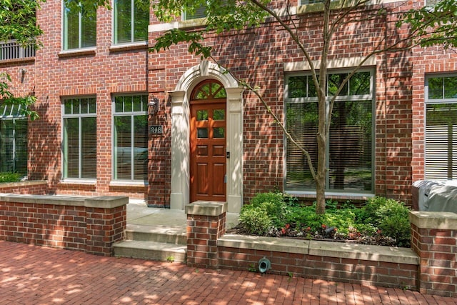 250 Daniel Burnham Sq Unit Th248, Columbus, OH 43215 - property entrance featuring brick siding