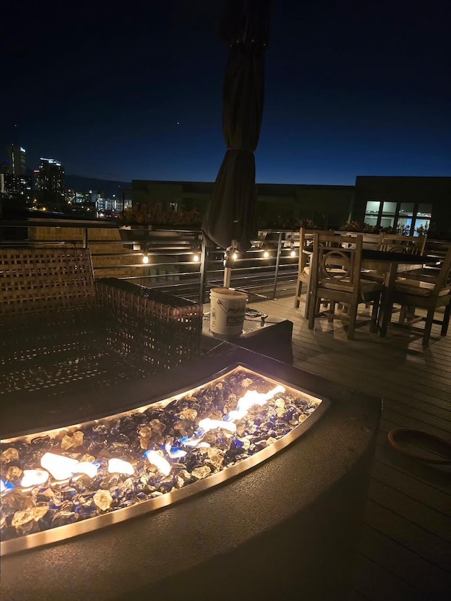 758 N 6th St, Columbus, OH 43215 - exterior view of a fire pit