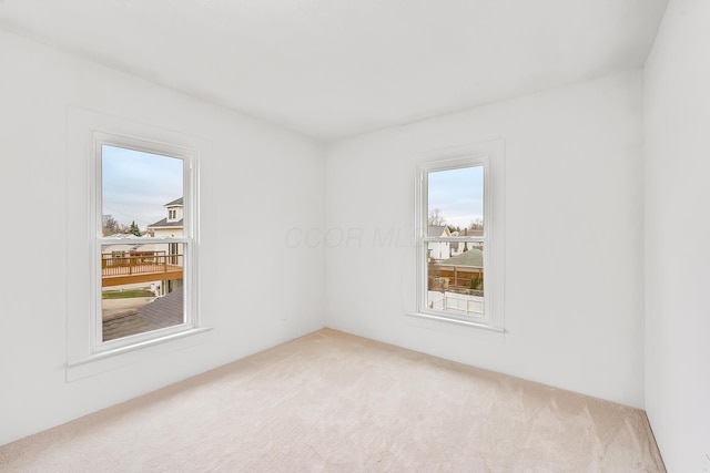 view of carpeted empty room