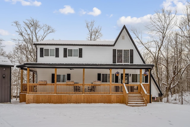 view of front of house featuring a porch