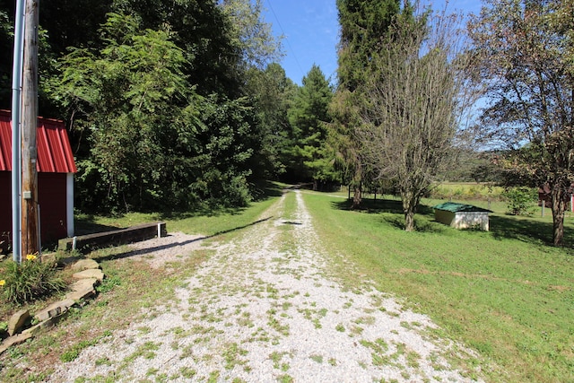 view of road