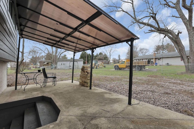 view of patio / terrace featuring a playground