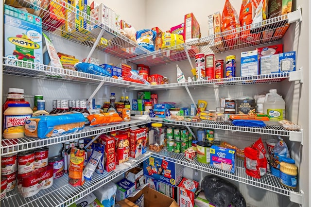 view of pantry