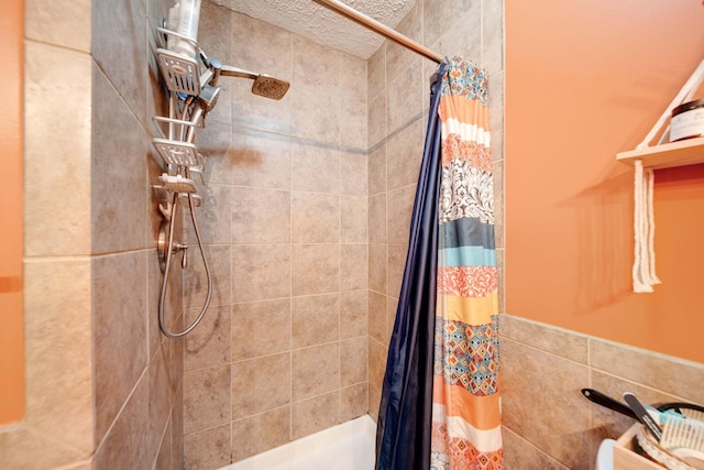 bathroom featuring walk in shower