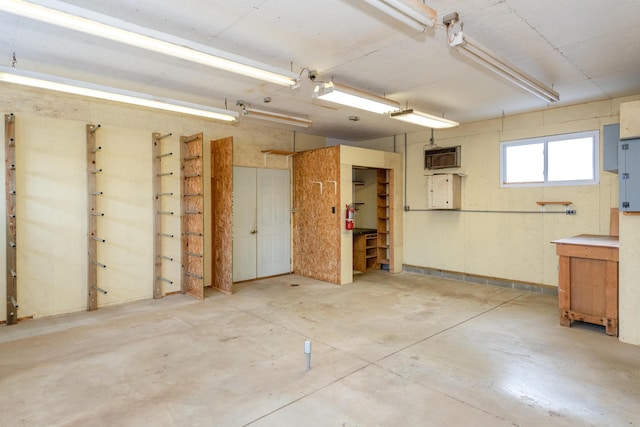 interior space featuring electric panel