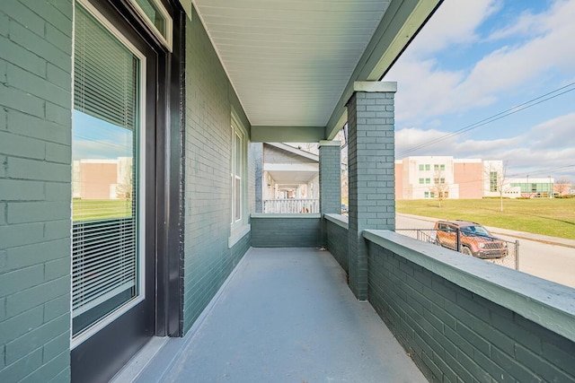 view of balcony