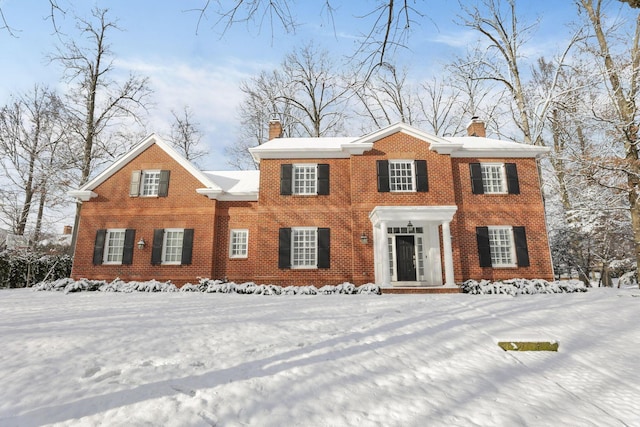 view of colonial-style house