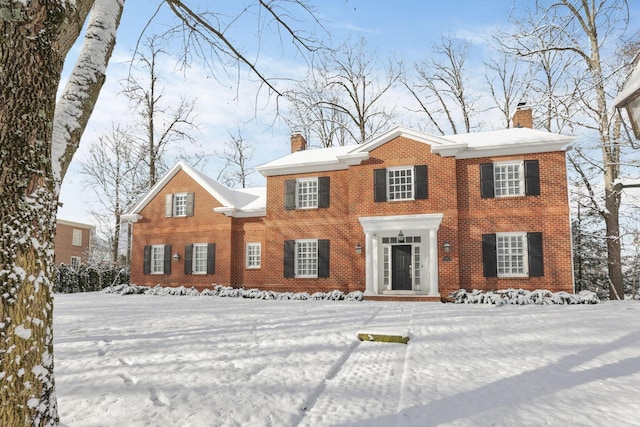 view of colonial home