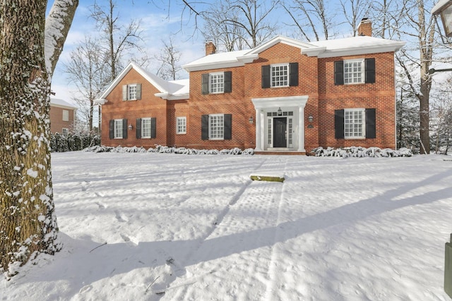 view of colonial inspired home