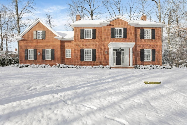 view of colonial-style house