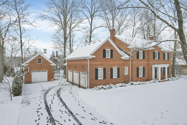 view of front of house featuring a garage