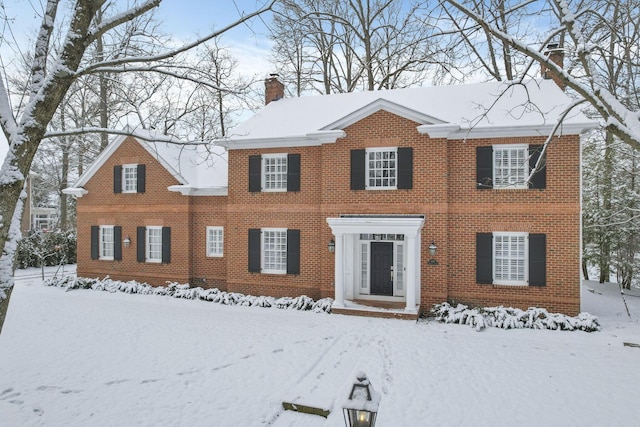 view of colonial home