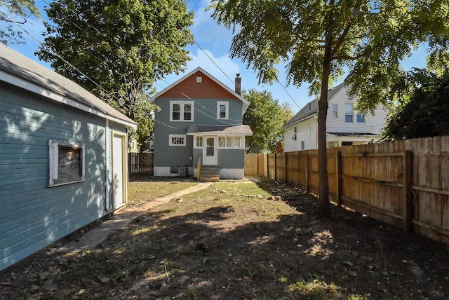 view of rear view of property