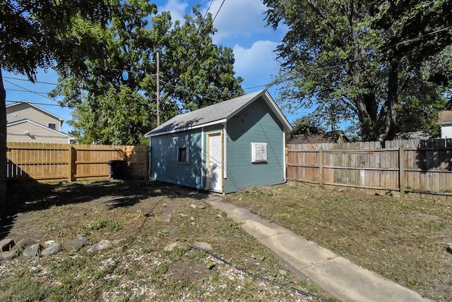 view of outbuilding