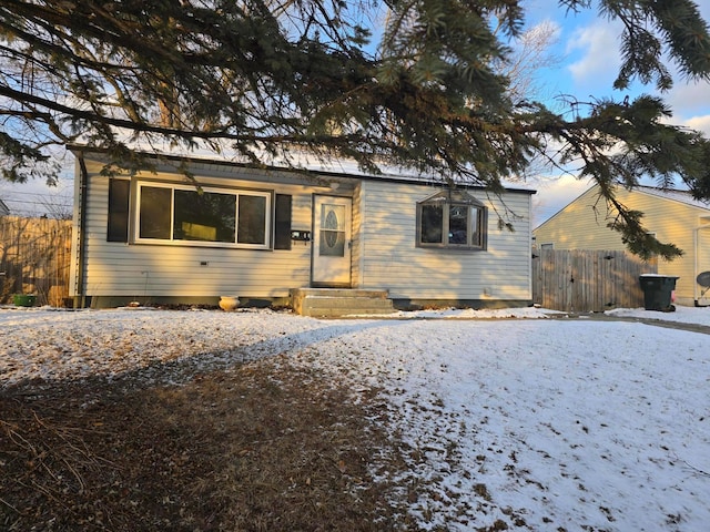 view of front of home