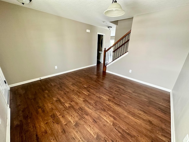 interior space featuring dark wood-type flooring