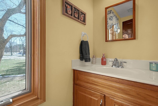 bathroom featuring vanity