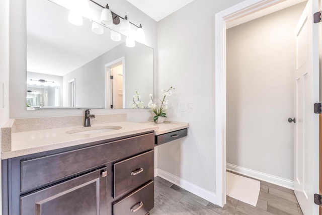 bathroom featuring vanity