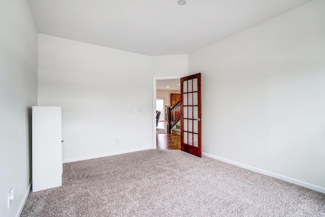 view of carpeted empty room