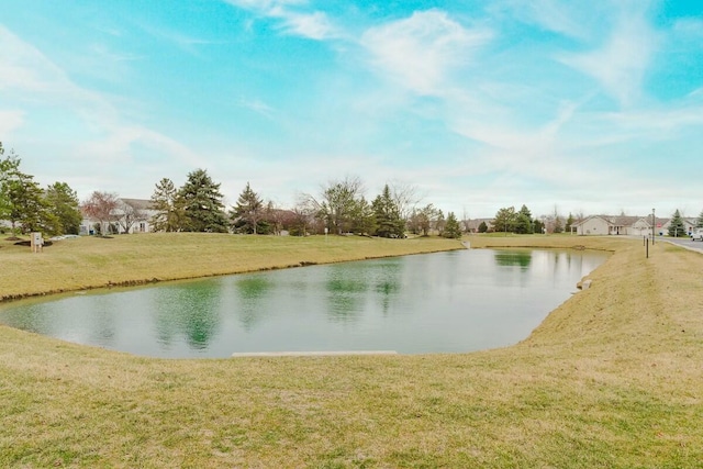 view of water feature