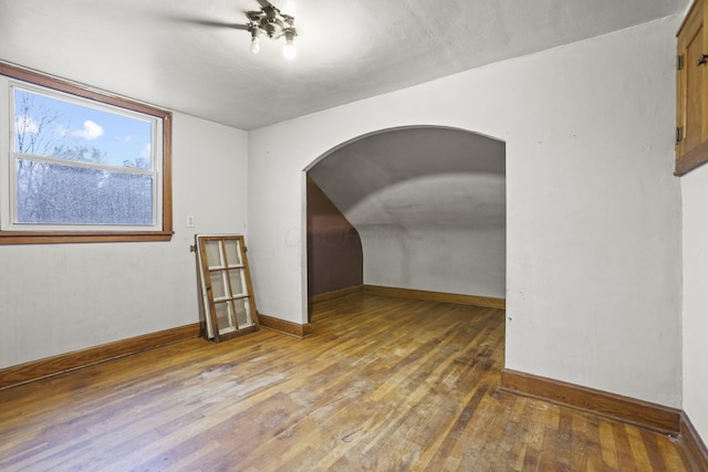 unfurnished room featuring hardwood / wood-style floors