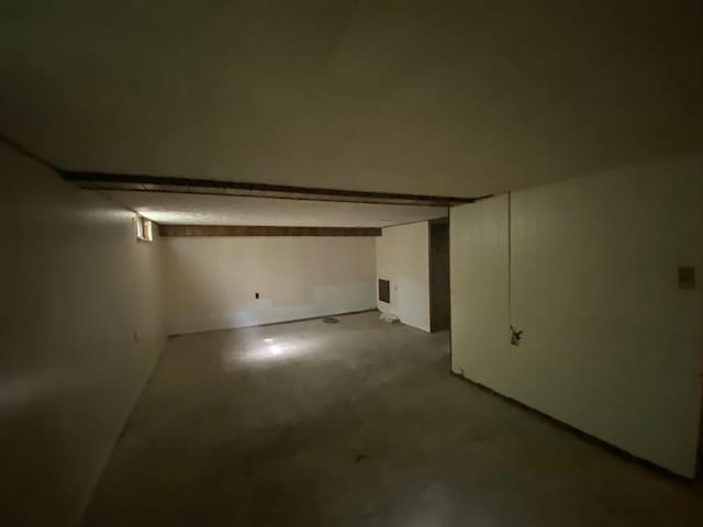 view of basement