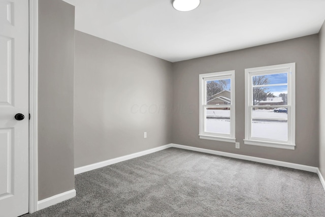 view of carpeted empty room