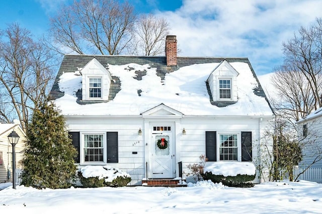 view of cape cod house