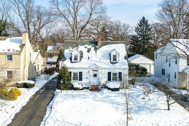 view of cape cod-style house