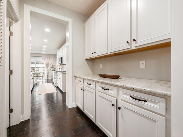 interior space featuring dark hardwood / wood-style flooring