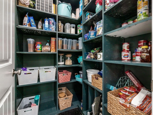 view of pantry