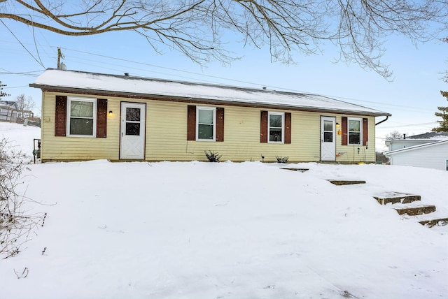 view of ranch-style home