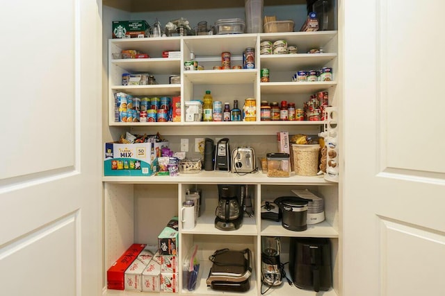 view of pantry