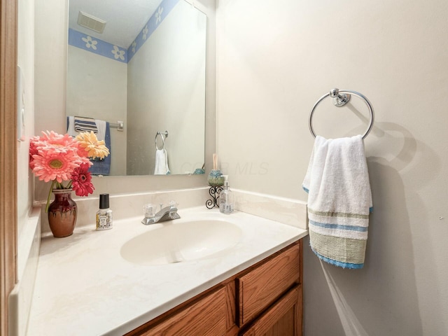 bathroom featuring vanity