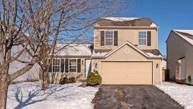 front facade featuring a garage