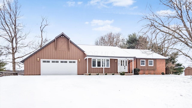 ranch-style house with a garage