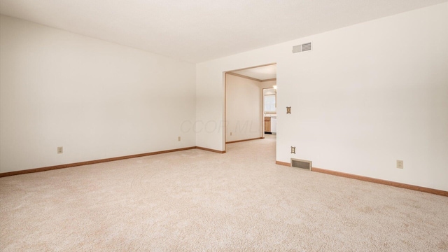 view of carpeted empty room