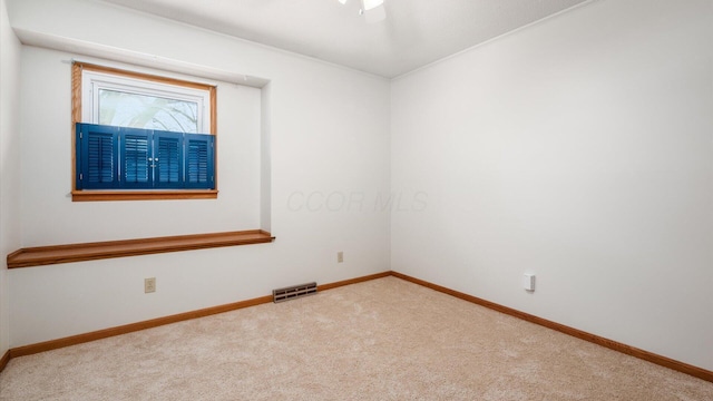 view of carpeted empty room