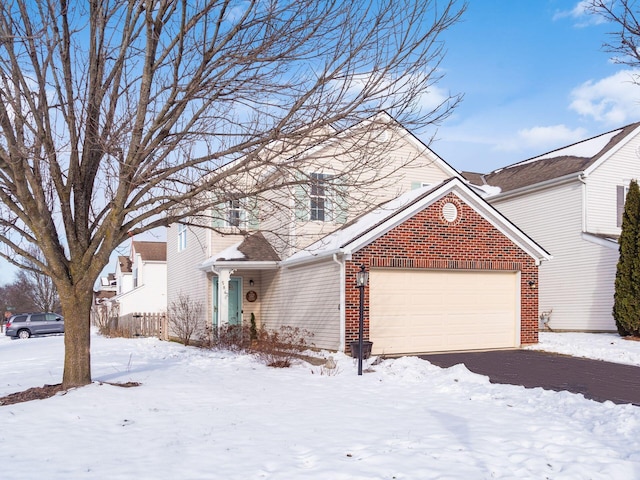 front facade featuring a garage