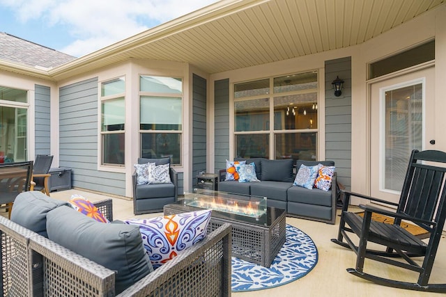 view of patio / terrace featuring outdoor lounge area