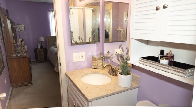 bathroom with vanity