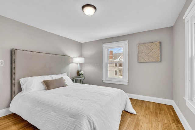 bedroom featuring hardwood / wood-style floors