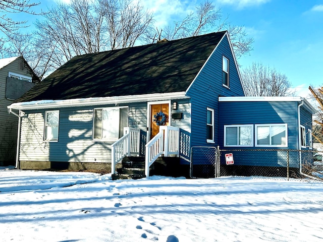 view of front of home