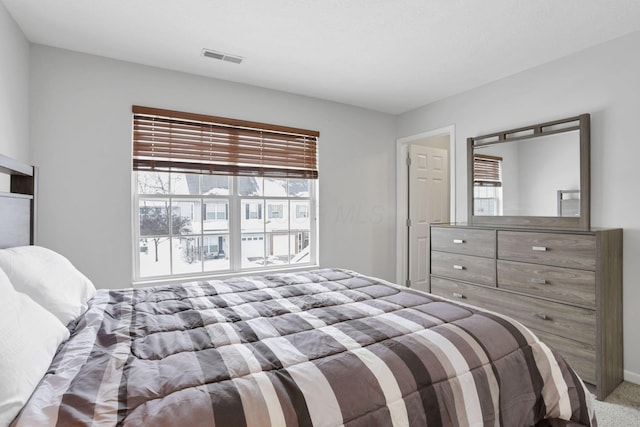 bedroom with carpet floors