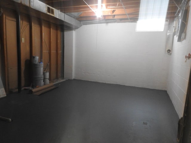 view of basement