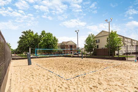 view of community featuring volleyball court