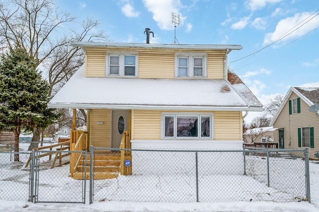 view of front of house featuring covered porch