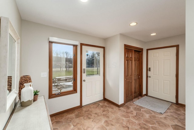 view of foyer entrance