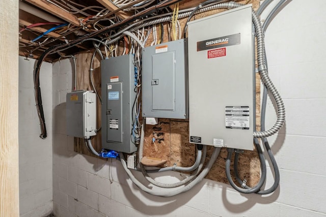 utility room featuring electric panel